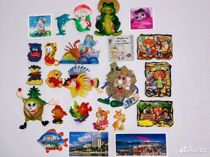 Магниты пакетом на холодильник магнитики