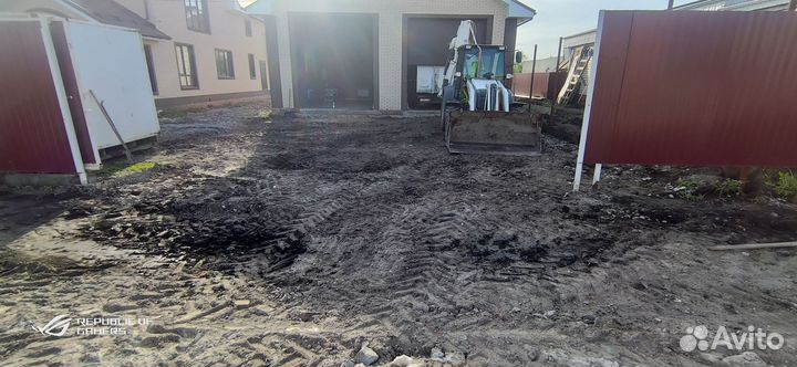 Услуги экскаватора- погрузчика