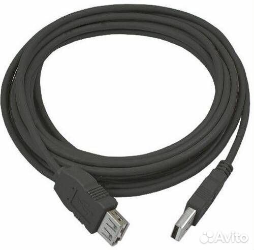 USB удлинитель 5 метров (черный)
