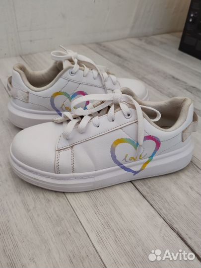 Кеды белые для девочки 35 размер