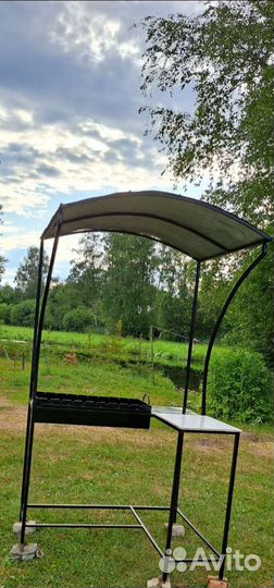 Мангал с крышей