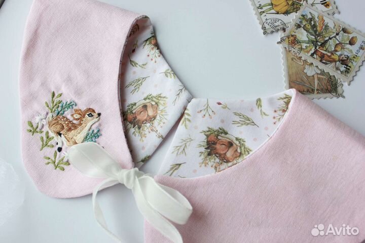 Воротник с вышивкой