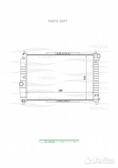 Free-Z KK0134 Радиатор двигателя