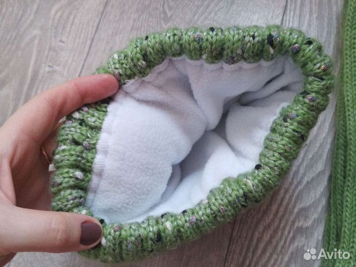 Зимний комплект новый шапка и снуд