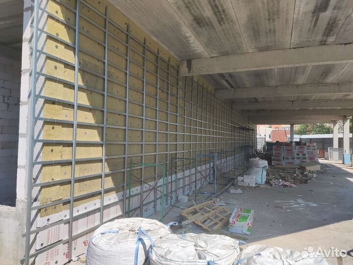 Фасадные работы. Вентфасад. Мокрый фасад. Фасад