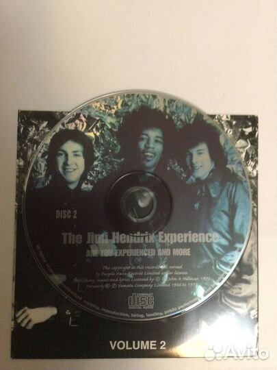 2CD Jimi Hendrix Experience,Россия,poster,nm