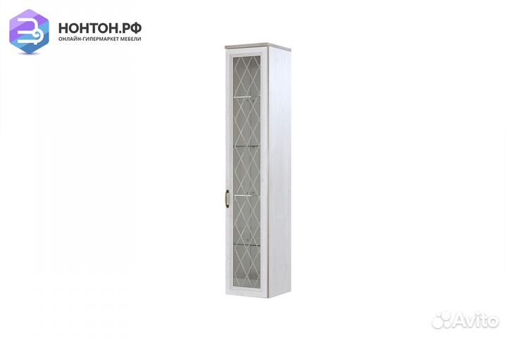 Витрина Александрия нд-102 сосна санторини светлая