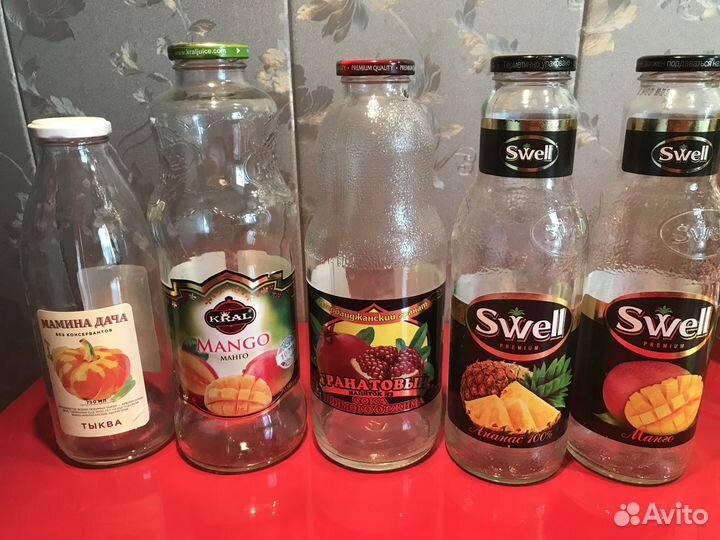 Стеклянная банка для сока