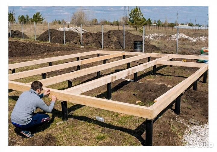 Винтовые сваи с монтажом