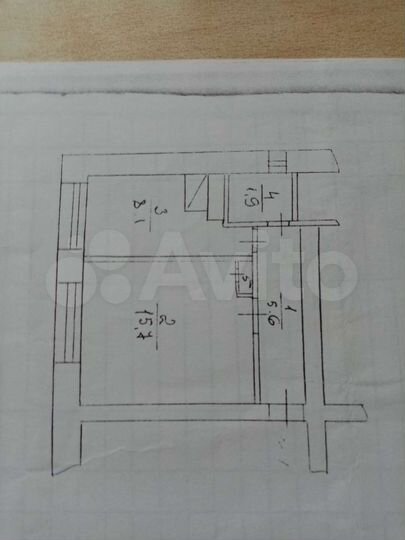 1-к. квартира, 31,6 м², 1/2 эт.
