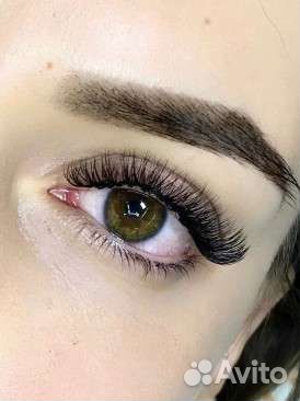 Наращивание ресниц,ламинирование, оформление брове