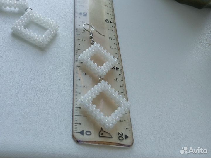 Сережки из бисера