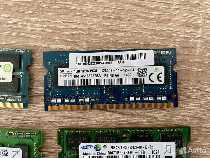 Оперативная память ddr3 для ноутбука 4gb и 2gb