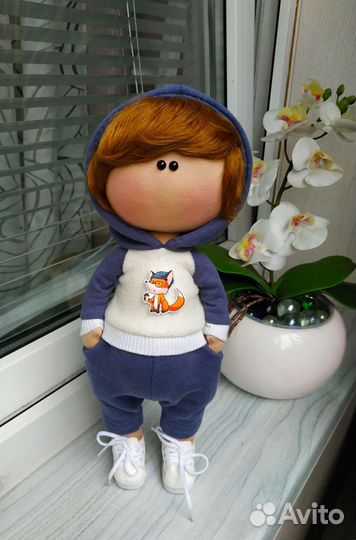 Кукла ручной работы мальчик