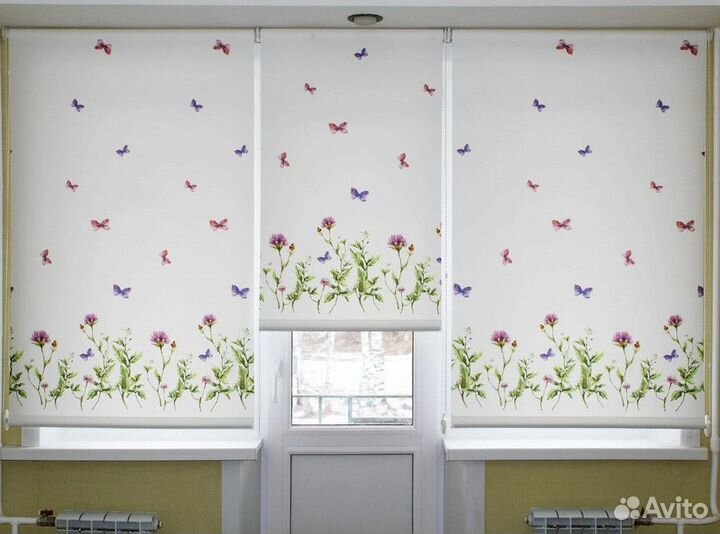 Рулонные шторы день ночь