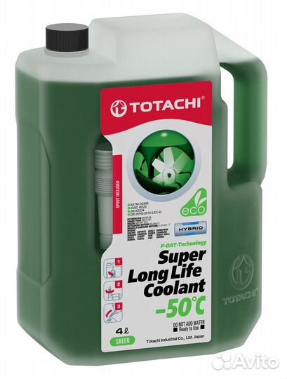 Антифриз green Totachi Super LLC -50 5кг