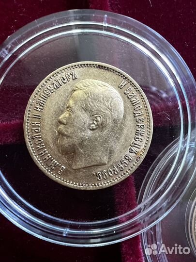 Золотые монеты 10 рублeй 1899 года