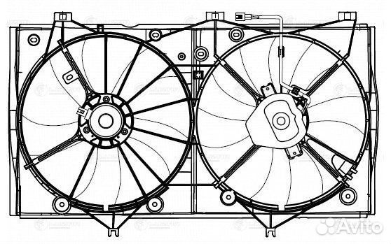 Вентилятор радиатора охлаждения Toyota Camry 40