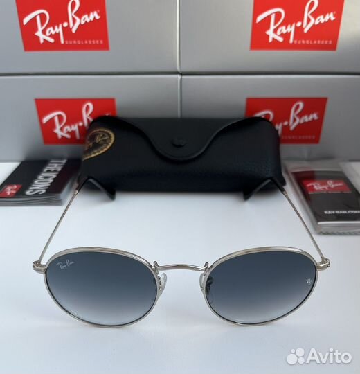 Очки Ray Ban Round Metal серые