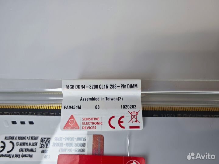 Оперативная память DDR4 Kingston Fury 16g-3200Mhz