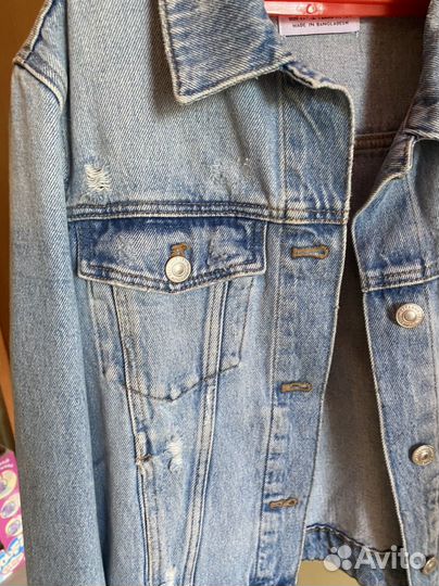 Джинсовая куртка zara для девочки