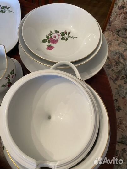 Сервиз столовый роза гдр Kahla