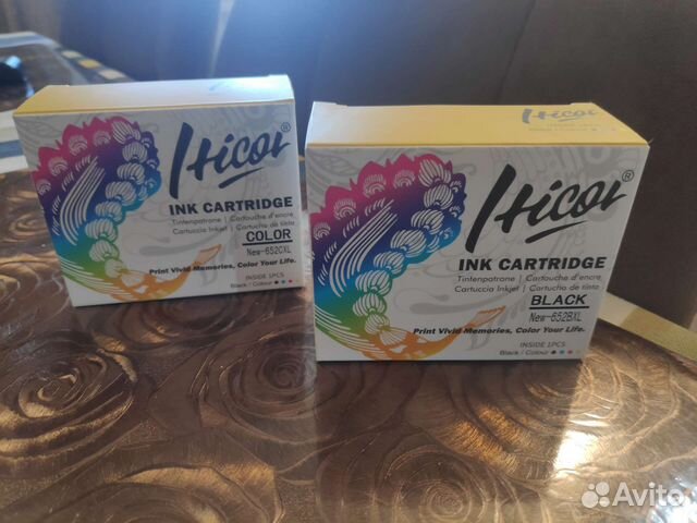 Чернильные картриджи (цветной и ч/б) Hicor 652 HP