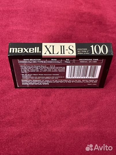 Аудиокассета Maxell XL II-S 100