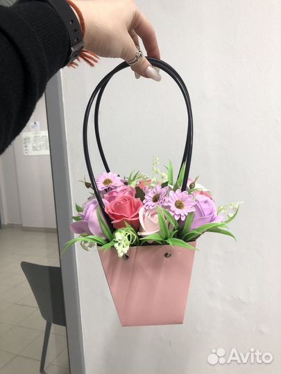 Букеты из мыльных роз