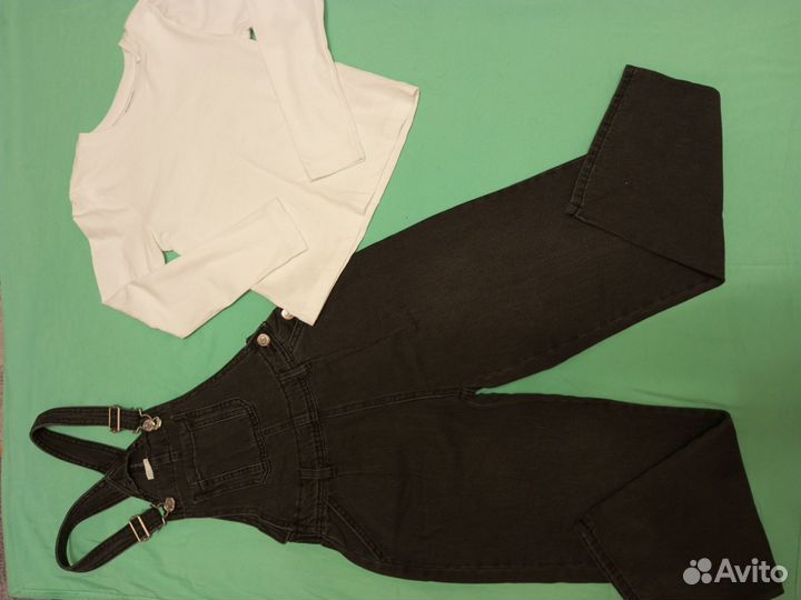 Джинсовый комбинезон для девочки