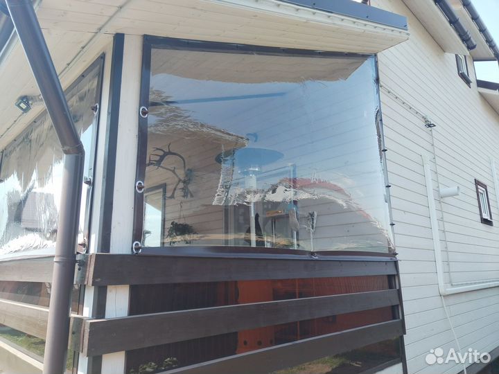 Мягкие пвх окна на беседку