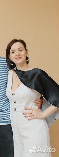 Льняной комбинезон Zarina 48