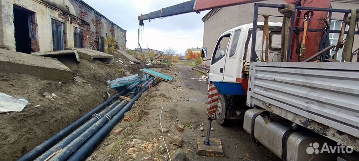 Аренда и услуги манипулятора, стрела 3 т, 14 м, борт 5 т, 6 м