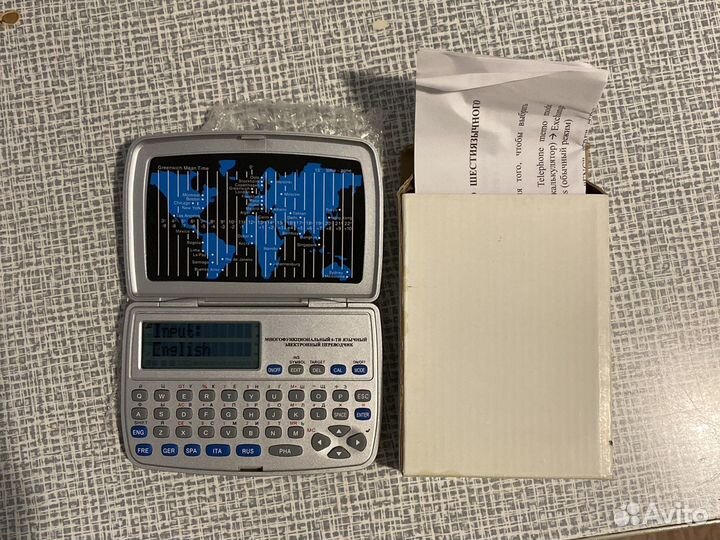 Электронный переводчик 6ти язычный