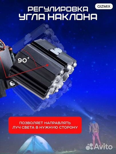 Налобный фонарь для кемпинга-мало освещенных мест