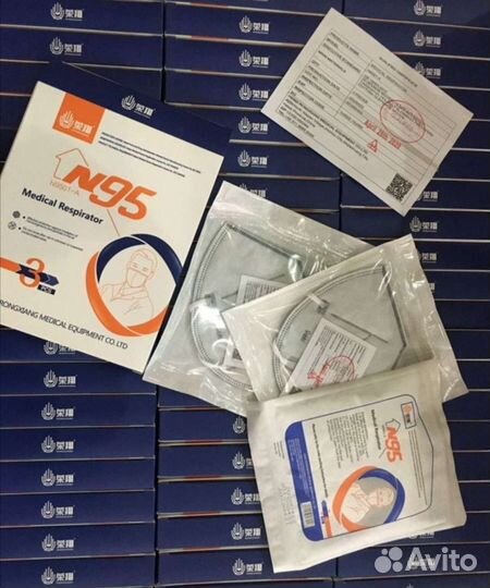 Маски, Респираторы N95 без клапана