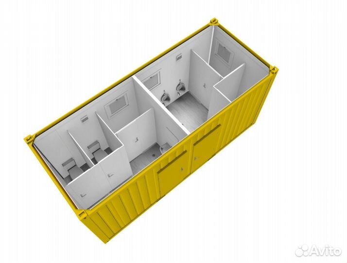 Быстровозводимое здание с санузлом с ндс