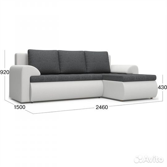 Угловой диван, диван-кровать Beneli цезарь (правый