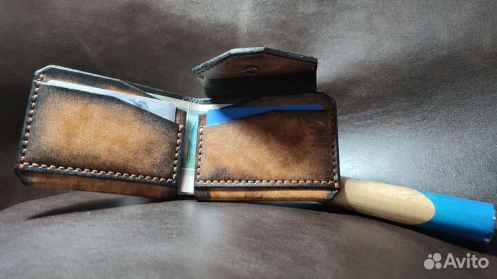 Бифолд на кнопке(ручное окрашивание)