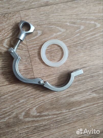 Хомут с силиконовой прокладкой