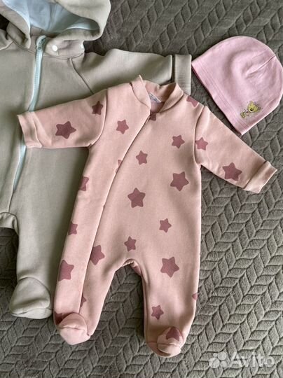 Комбинезон флисовый для новорожденного