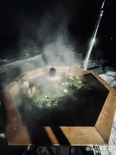 Баня бочка, чан на колесах, сертификат, подарок