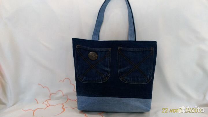 Сумка джинсовая