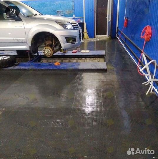 Модульный пол для гаража