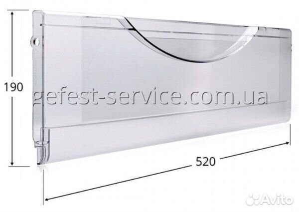 Панель ящика холодильника Атлант 520x190мм зам. 77
