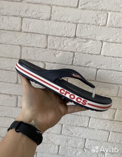 Сланцы crocs синие