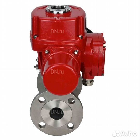 Кран шаровой DN.ru BV3232P(3pc) -FP-F-ISO-H Ду50 Ру40 трехсоставный из нержавеющей стали SS316, флан