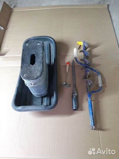 Ледобур волокуши банка.пешня