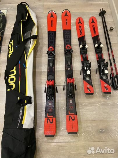 Горные лыжи 130 и ботинки комплект