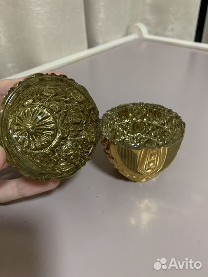 Хрустальное яйцо шкатулка